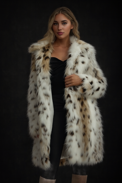Leopard Frost Coat-pre order