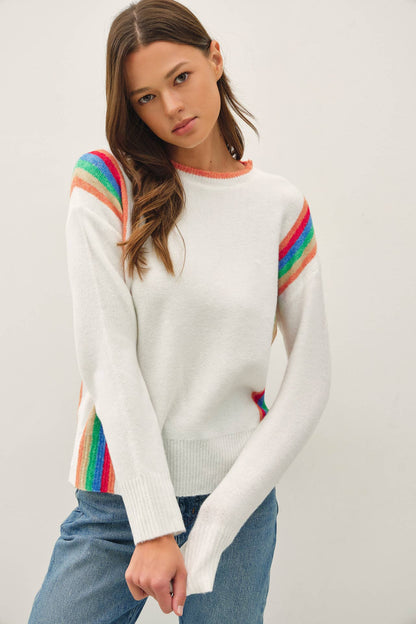 Rainbow lane sweater_Preorder