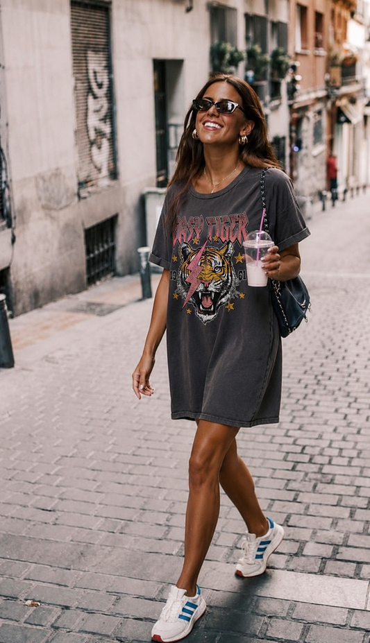 EASY TIGER MINERAL GRAPHIC DRESS