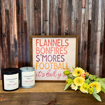 Cinnamon Roll Fall Tin Soy Candle