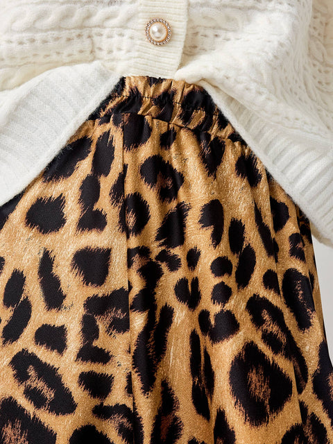 Valentine leopard skirt