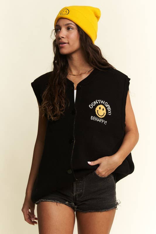 No worries sweater vest