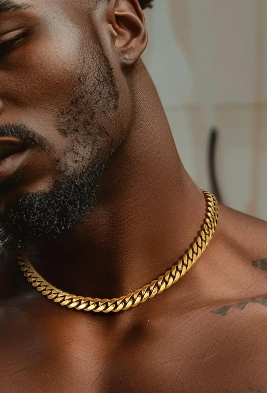 Saints & Sinners Gold Cuban 10mm Choker style Chain
