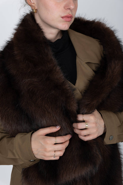 Taryn FUR Scarf w/pockets