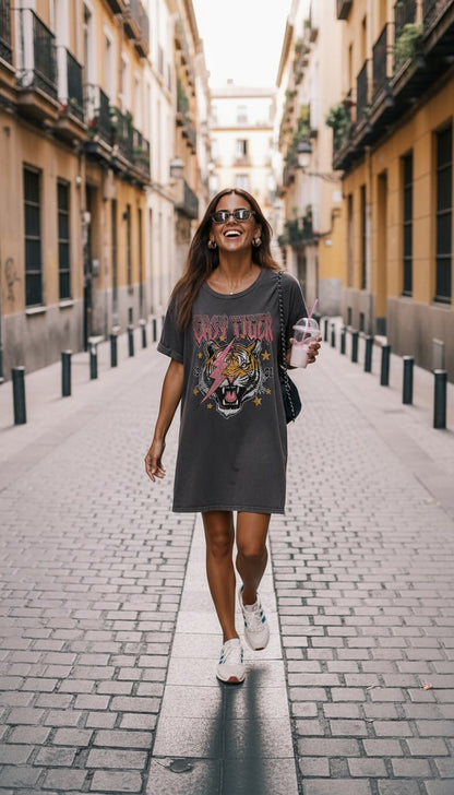 EASY TIGER MINERAL GRAPHIC DRESS