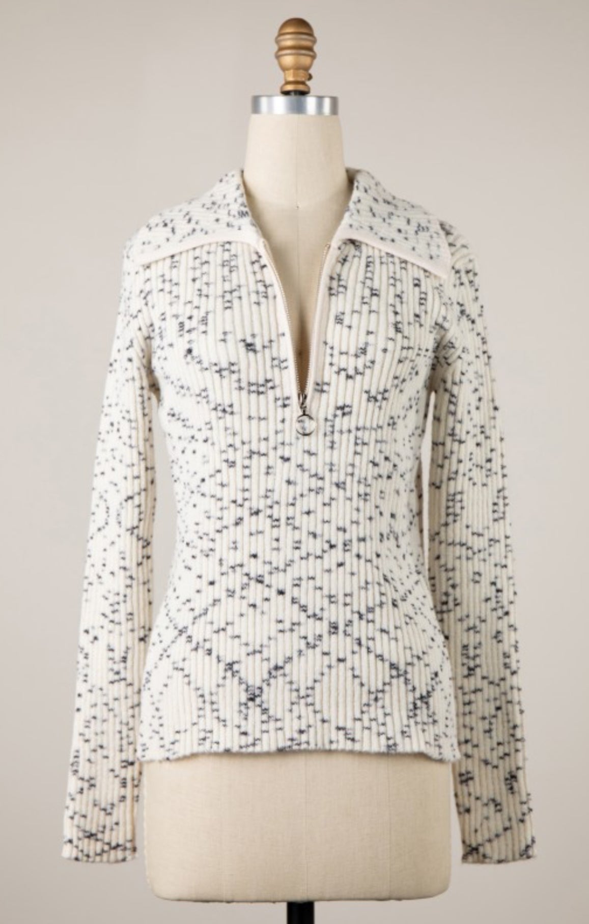 Hadley quarter zip knit