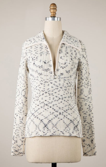 Hadley quarter zip knit