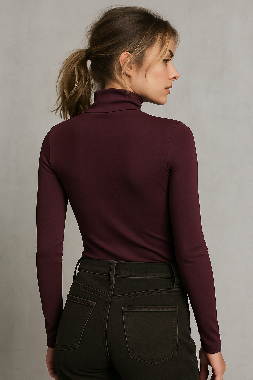 The layering high mock neck