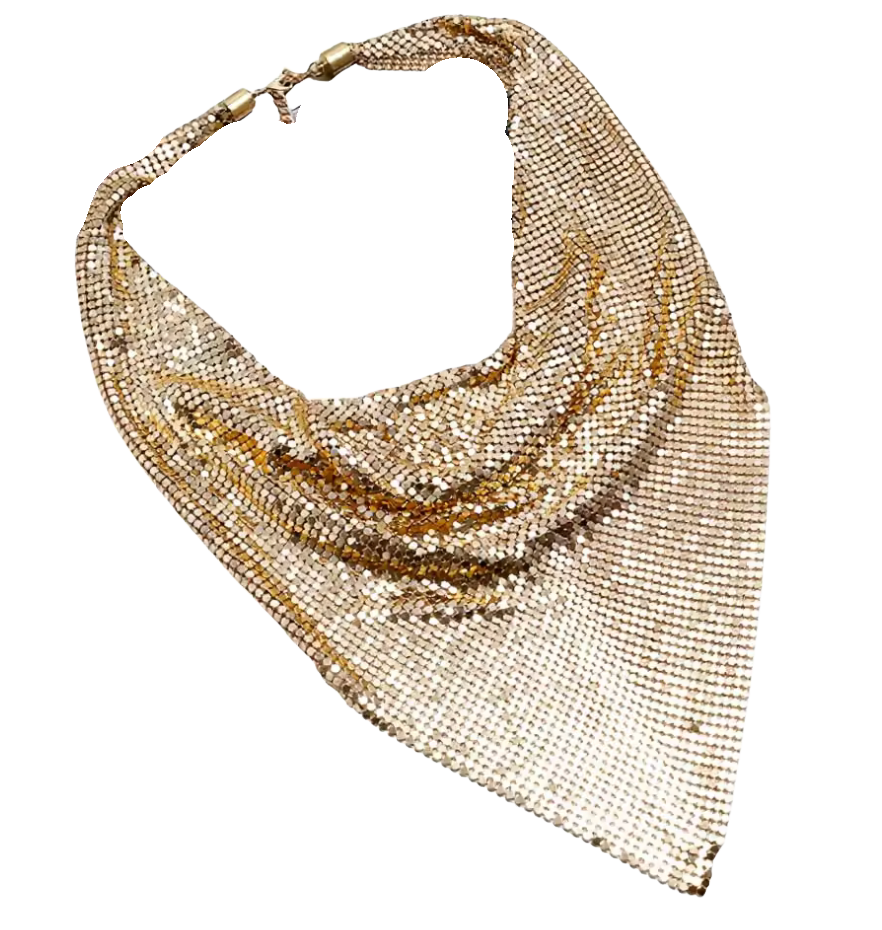 Chain Mail Bandana Scarf  Necklace