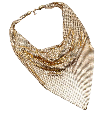 Chain Mail Bandana Scarf  Necklace