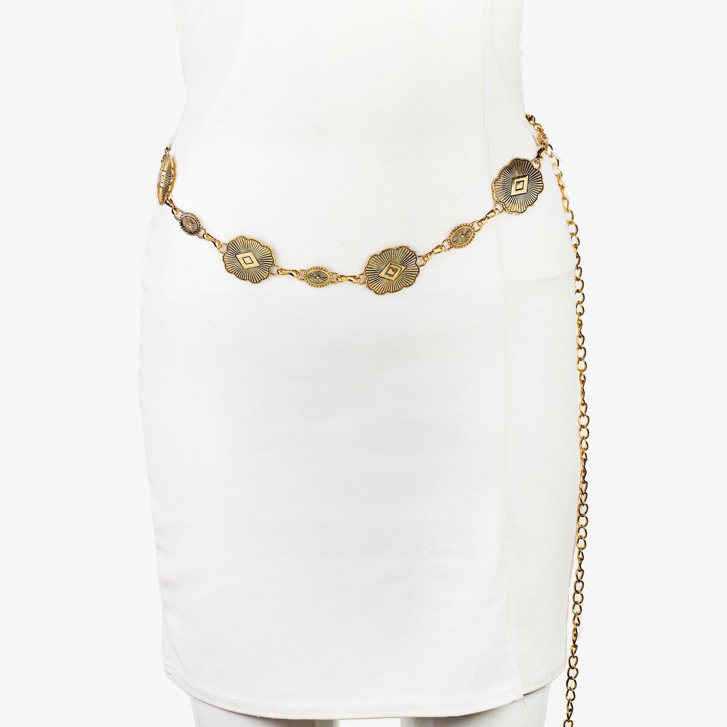 Ornate Concho Chain belt