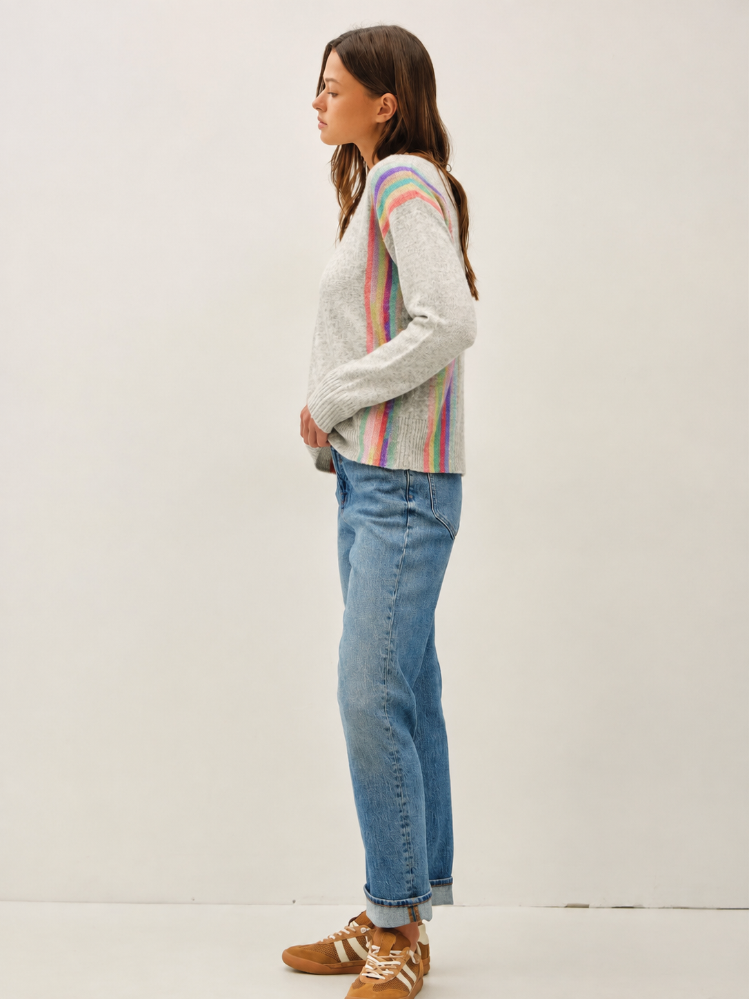 Rainbow lane sweater