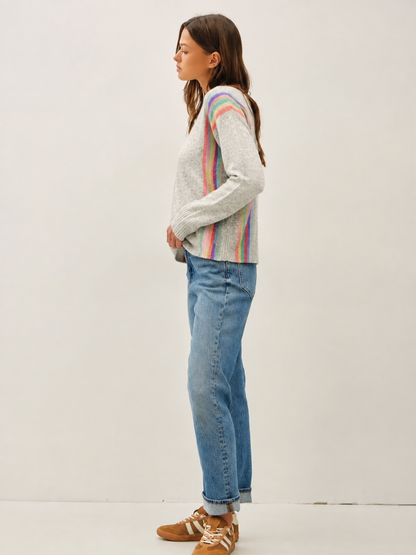 Rainbow lane sweater
