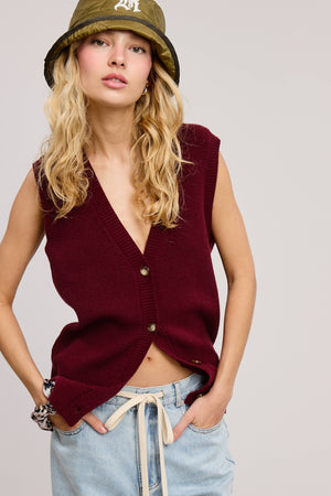 Merle knit vest (more colors)