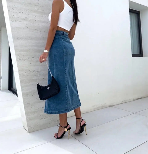 Tristan denim skirt