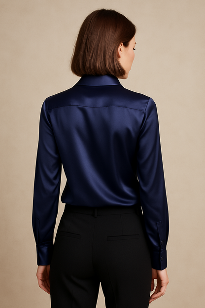 Lea satin blouse