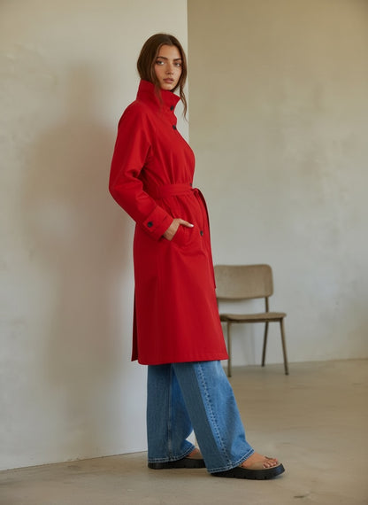 Emily Funnel neck trench(more colors)