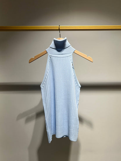 Coco Ribbed Knit Turtleneck Tan