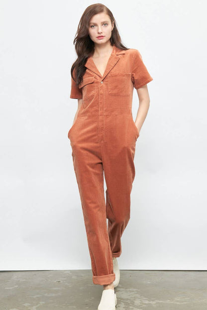 Newbury Corduroy Utility Jumpsuit-preorder