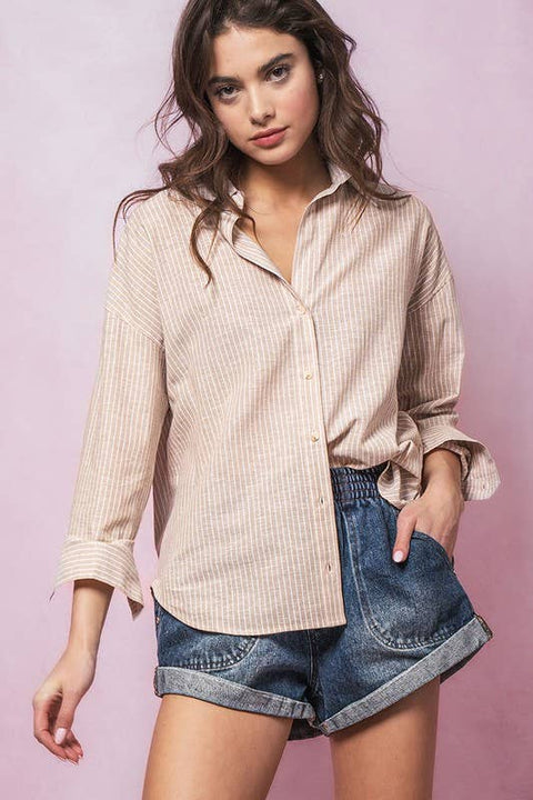 Brynne blouse in neutrals