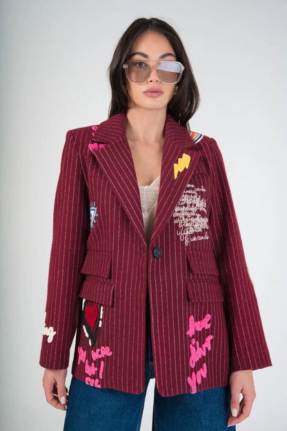 Good vibes Graffiti blazer -preorder