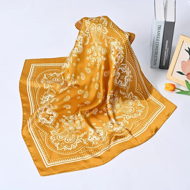 Western silk scarf Bandana Scarf(more colors)