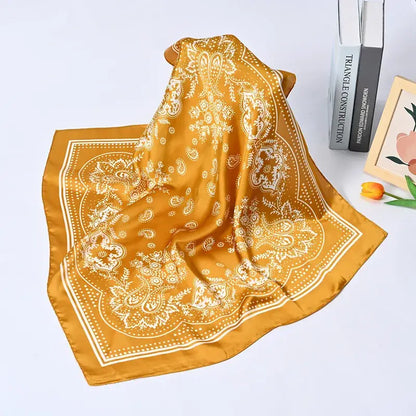 Western silk scarf Bandana Scarf(more colors)