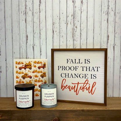 Drunkin Pumpkin Fall Farmhouse Candle