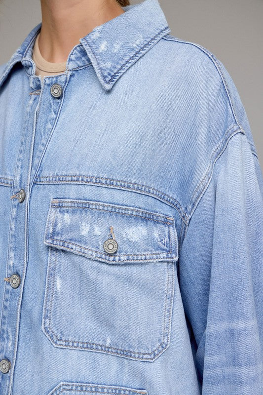 Off Duty Denim shirt jacket