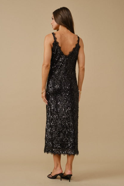 Gilded affair midi dress(more colors)