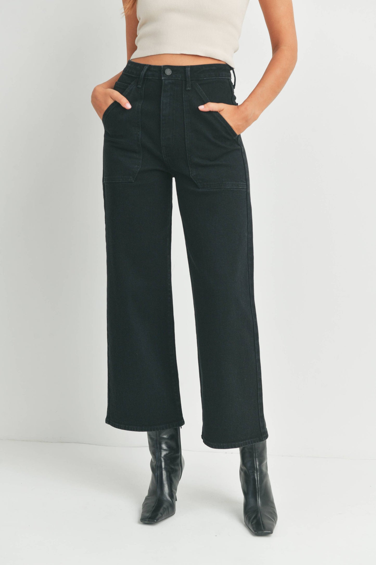 Kyle utility Jean in black