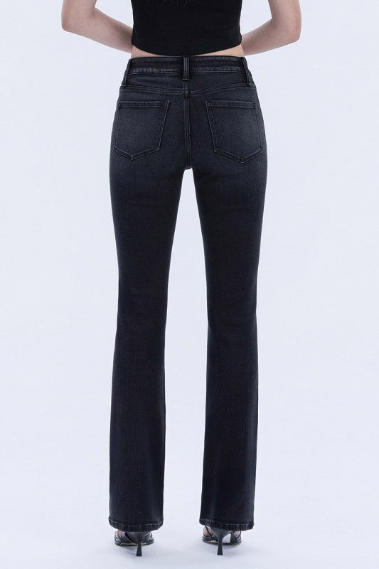 The black Edit bootcut jeans