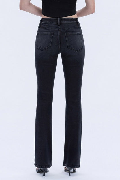 The black Edit bootcut jeans