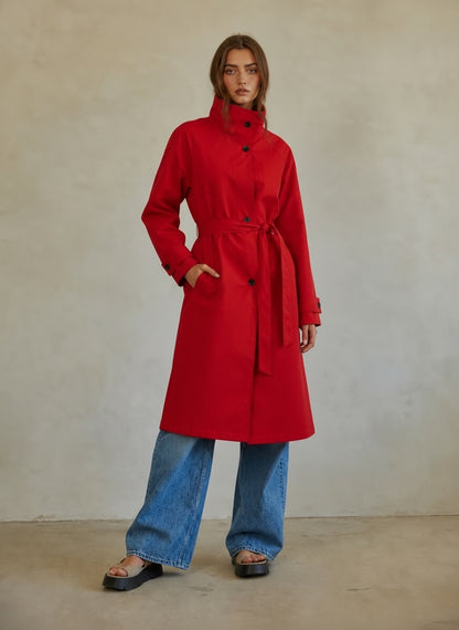 Emily Funnel neck trench(more colors)