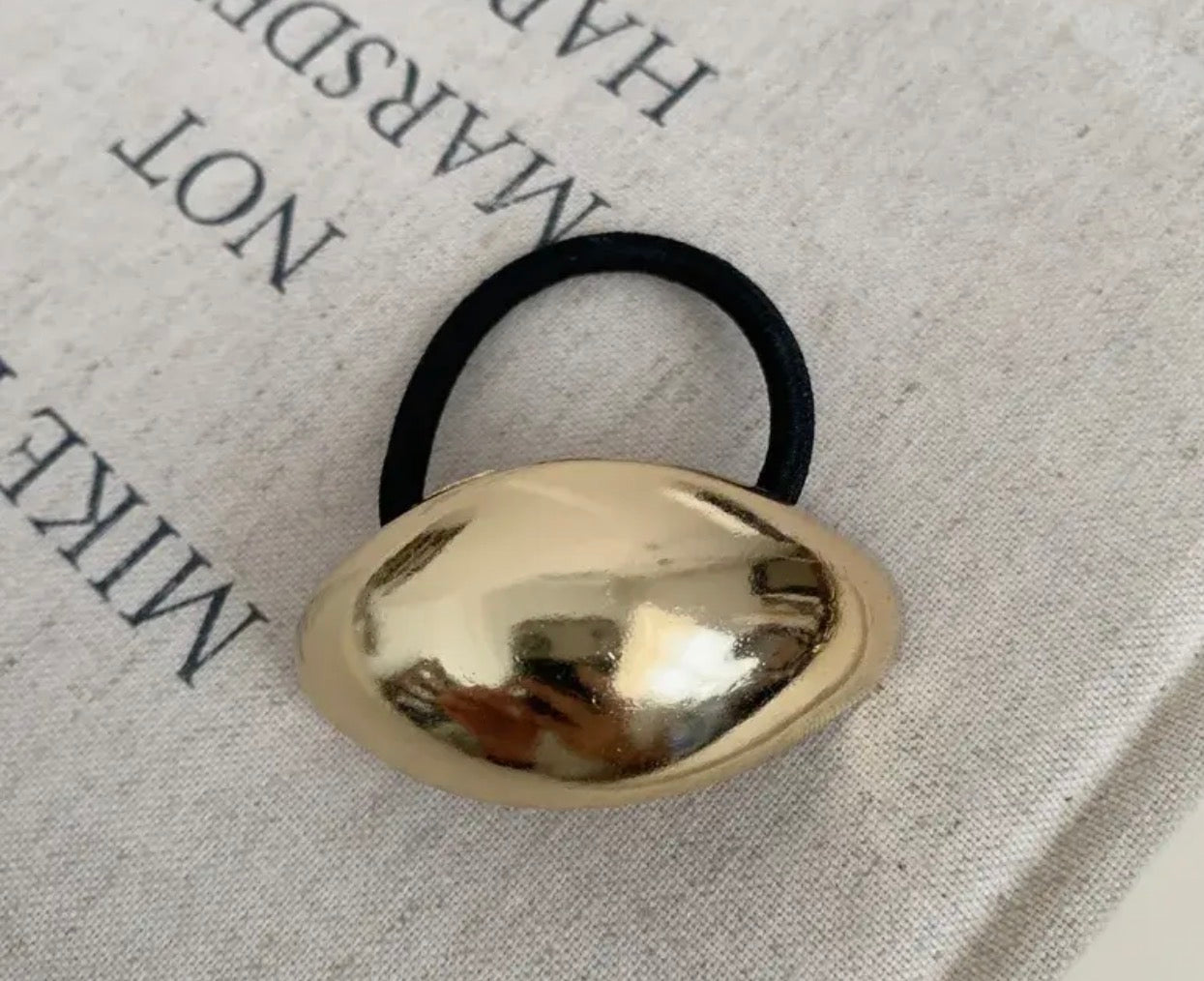 Gold Metal Hair Ties