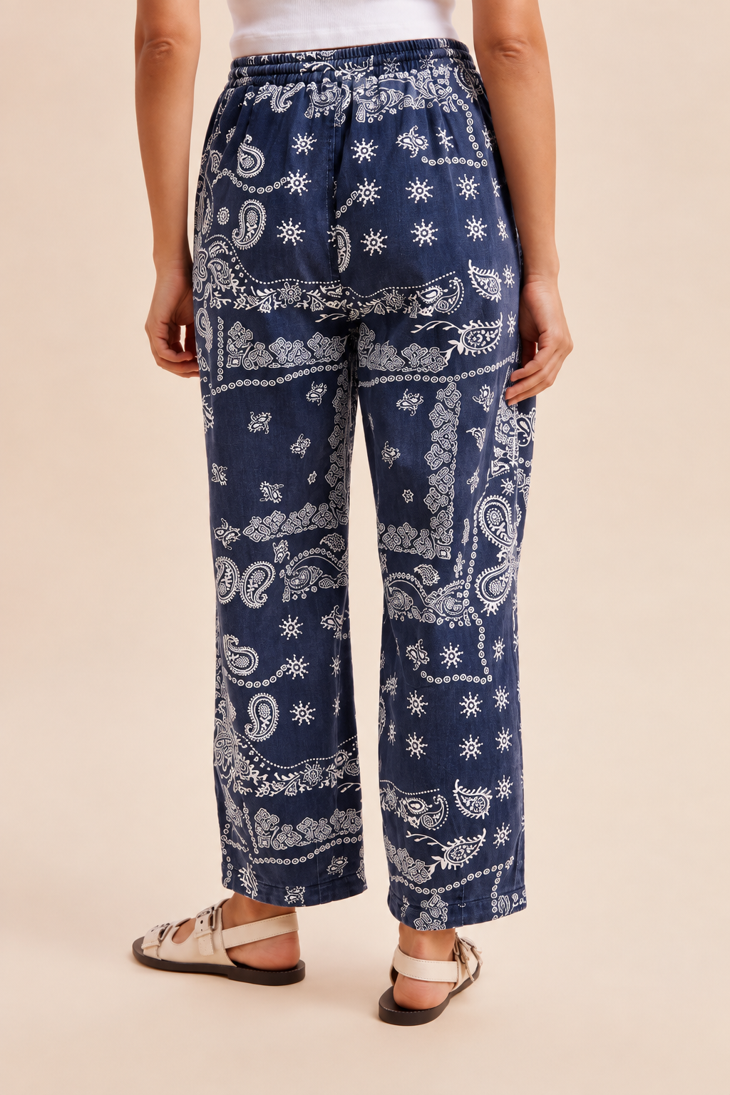 The bandana denim trousers