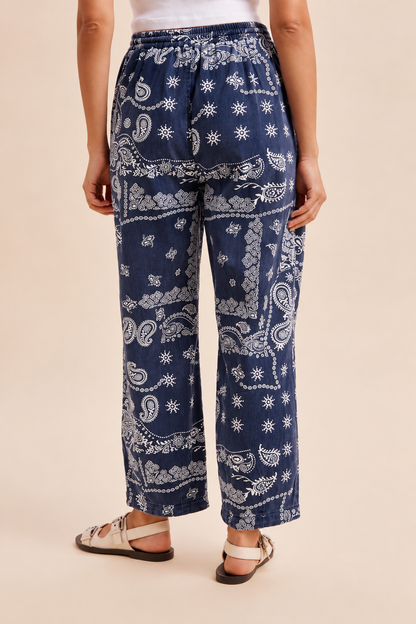The bandana denim trousers