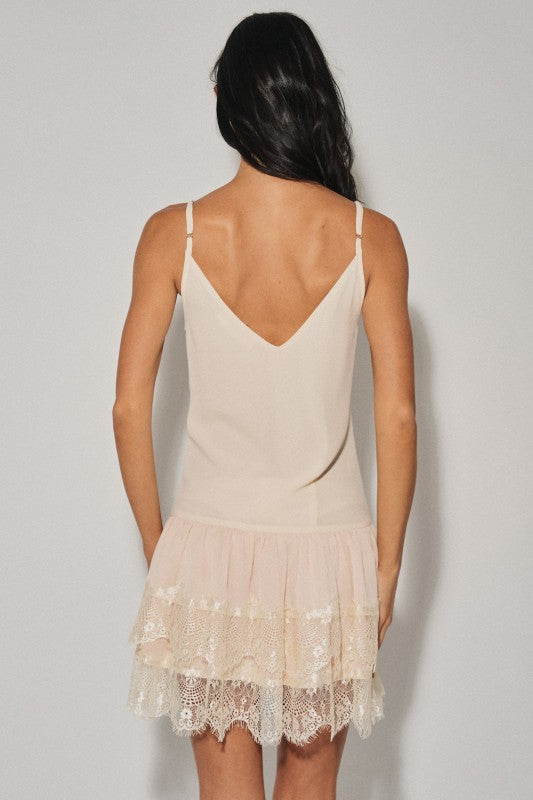 Seraphina lace slip dress
