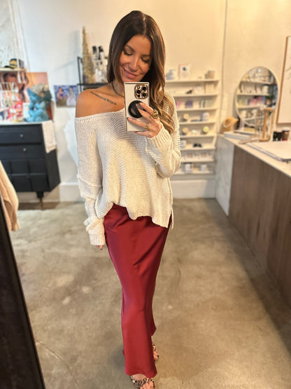 Berri-tini midi skirt