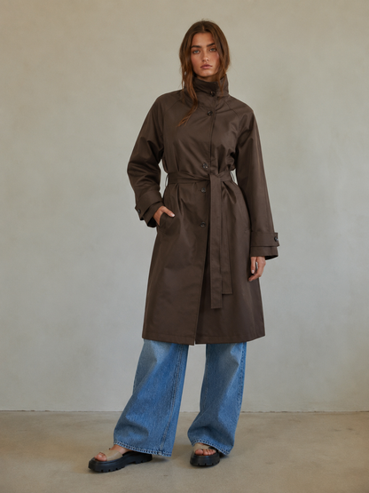 Emily Funnel neck trench(more colors)