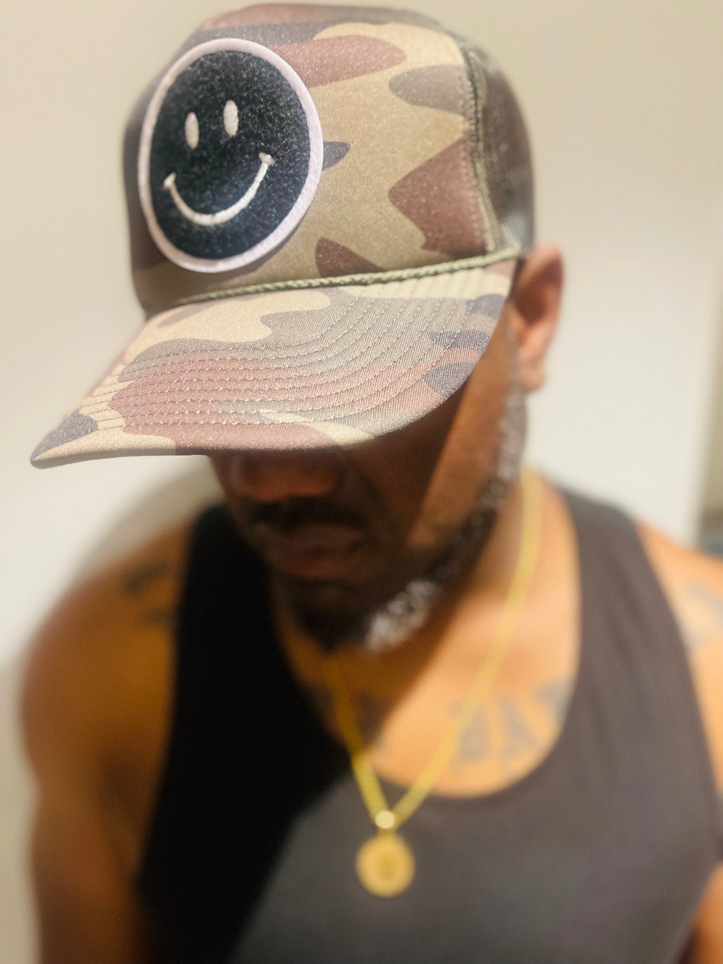 Local Beach Smiley Patch Trucker Hat