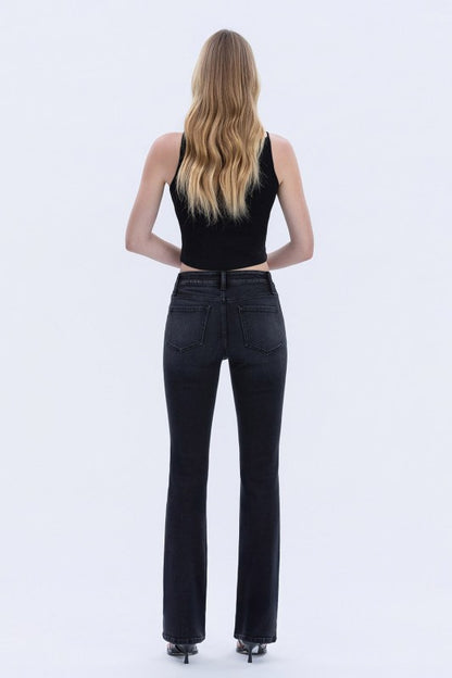 The black Edit bootcut jeans