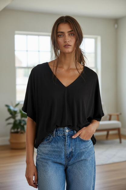 Paperdoll poncho tee(more colors)