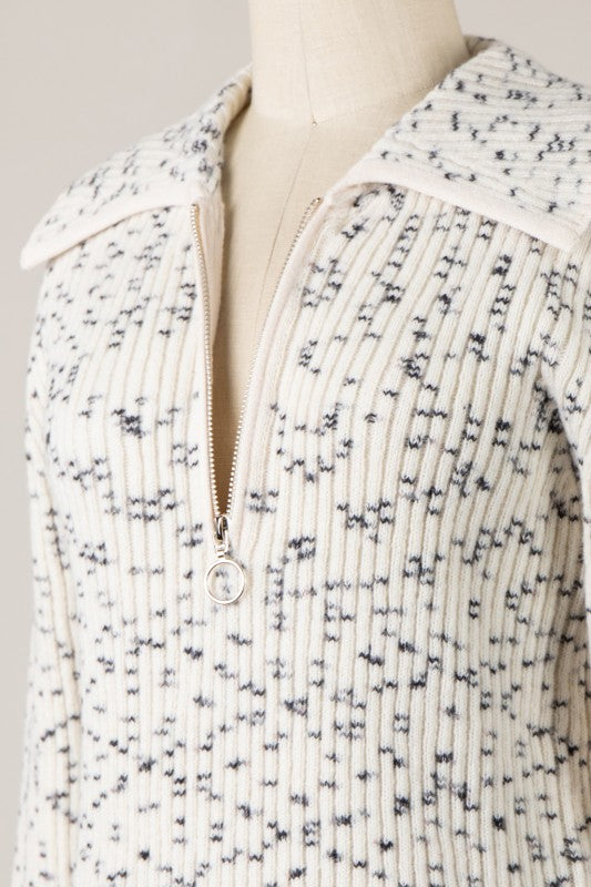 Hadley quarter zip knit