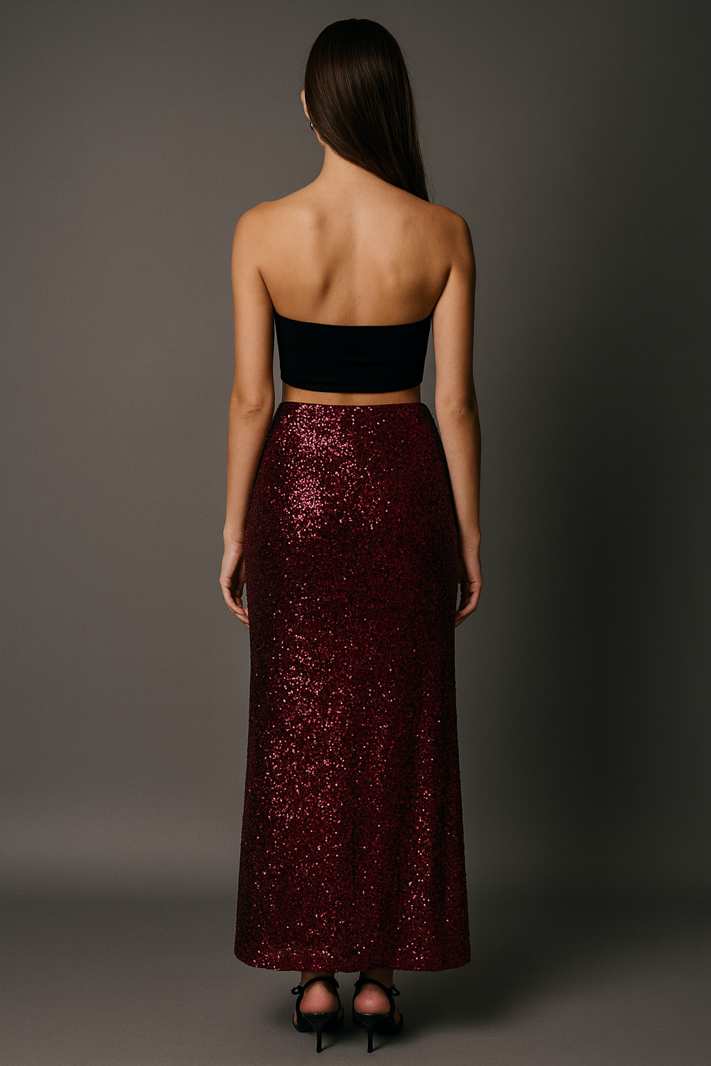 Tate skirt in cranberry