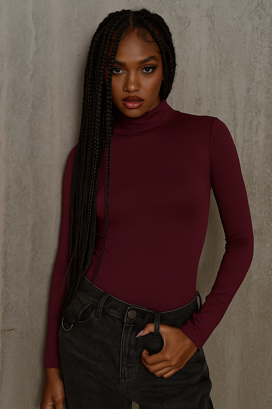 The layering high mock neck