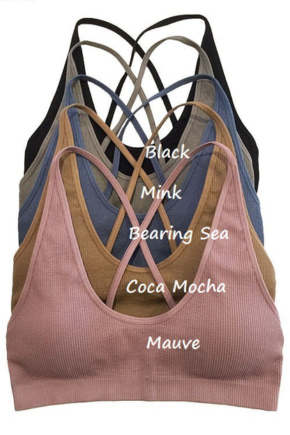 Cross back basics bralette