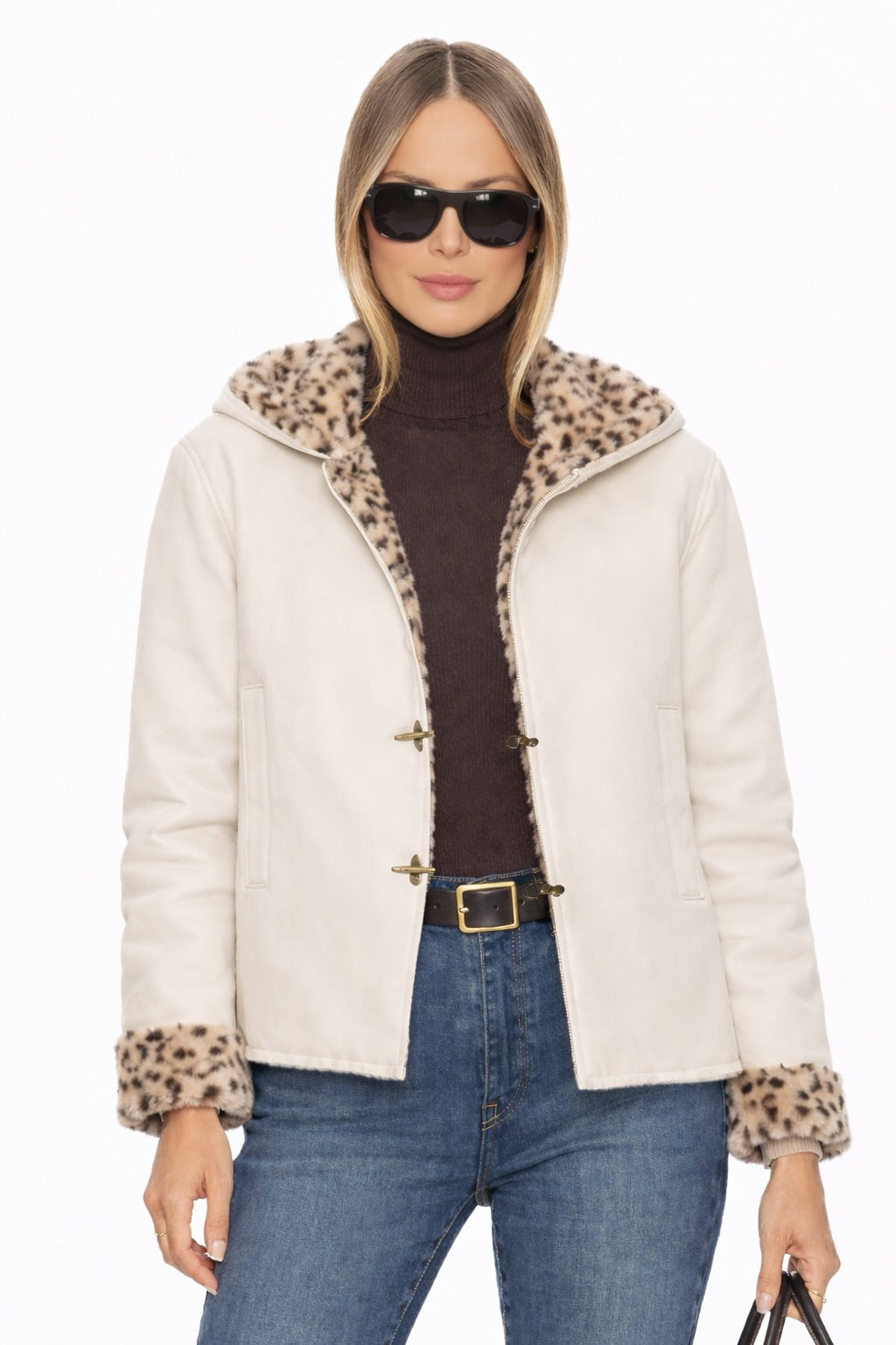 Luxe Leopard Toggle Jacket