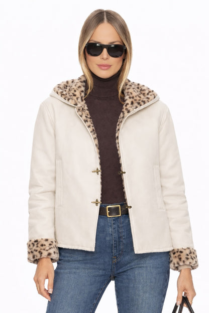 Luxe Leopard Toggle Jacket