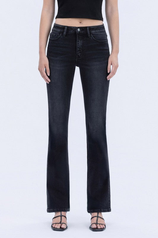 The black Edit bootcut jeans